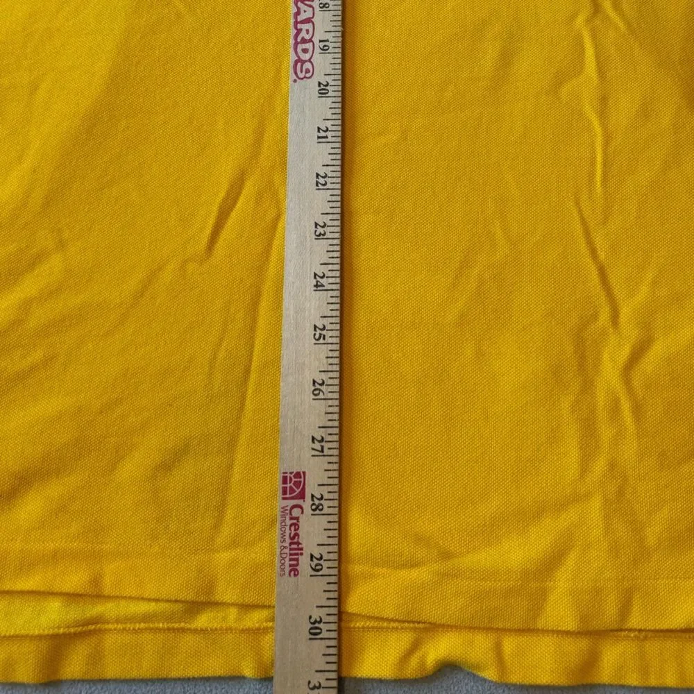 VintagePolo by Ralph Lauren polo shirt, yellow with royal blue horse Sz XXL mens - Picture 4 of 12
